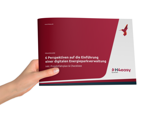 Mock-up des Praxisguides „Einführung digitale Energieparkverwaltung“