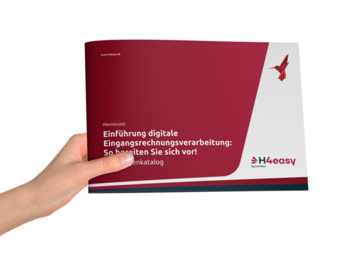 Mock-up des Praxisguides „Einführung digitale Eingangsrechnungsverarbeitung“