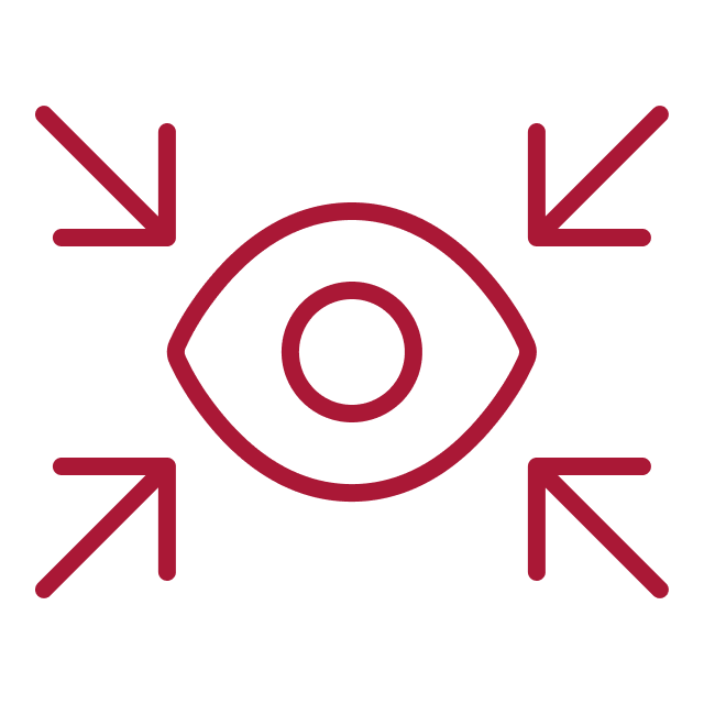 Symbol für vollständige Nachvollziehbarkeit und Transparenz in Prozessen und Daten.
