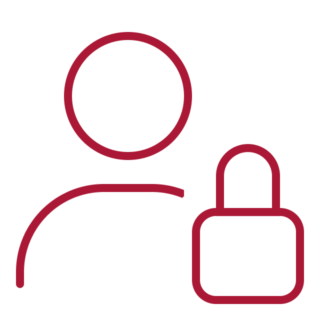 Icon: Gesteuerter Zugriff und Datenschutz (H4easy)
